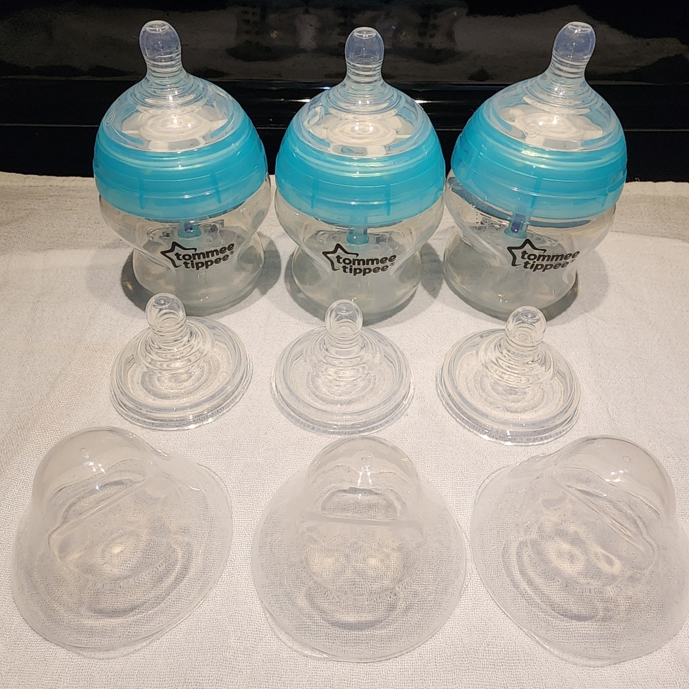 Set of 3 Tommee Tippy advanced anti colic bottles
